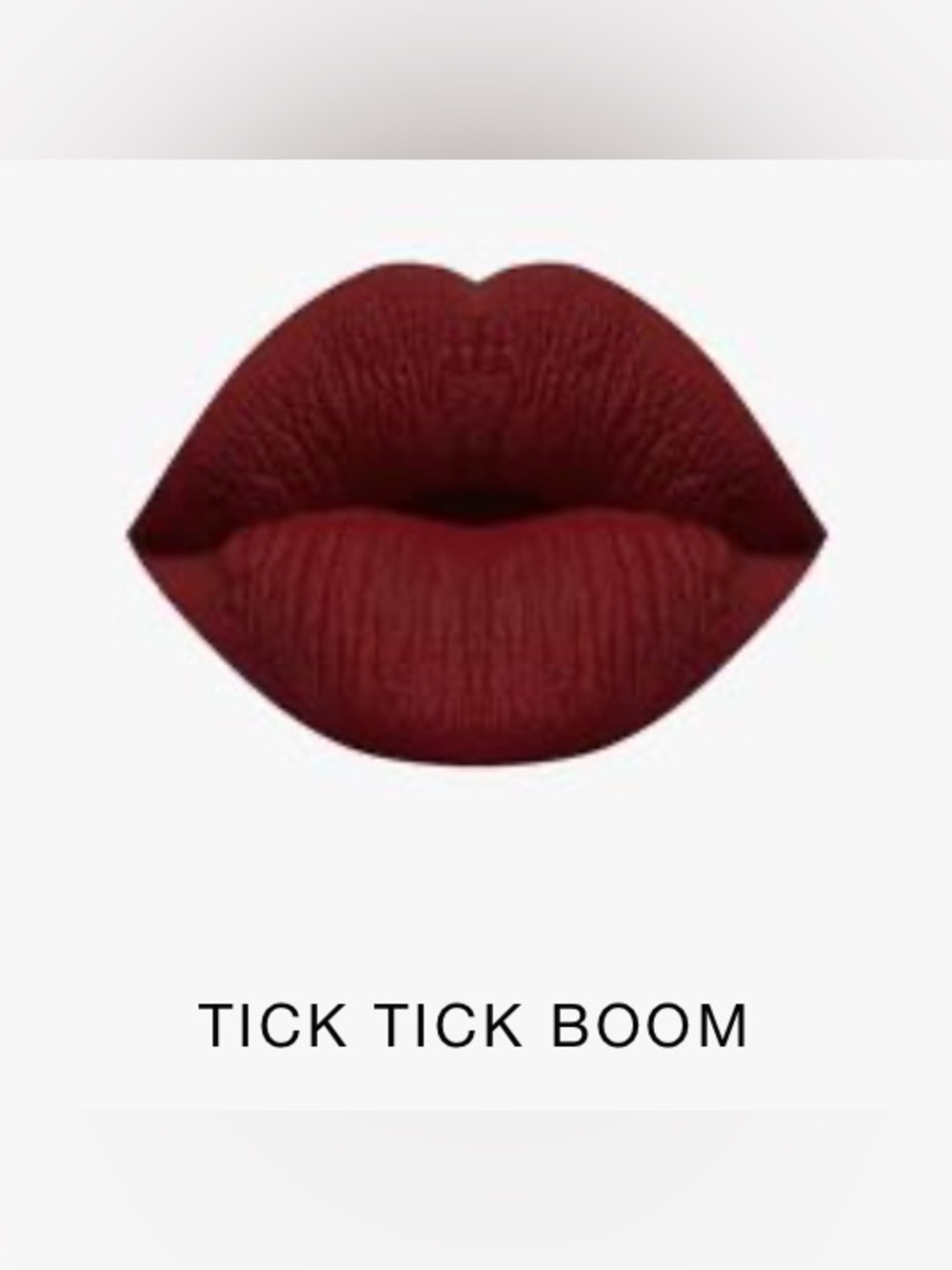 NIB Karity Lip Lock Velvet Liquid Lipstick - Tick Tick Boom